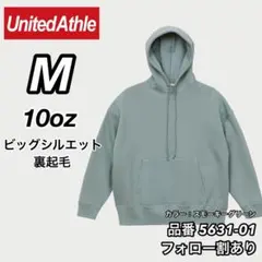 新品未使用 ユナイテッドアスレ 10oz 裏起毛 パーカー スモーキーグリーンM