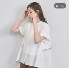 UNITED ARROWS バックフレア ショートスリーブ ブラウスのサムネイル