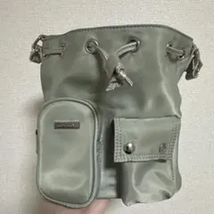 MOUSSY ライトグリーン 巾着型ショルダーバッグのサムネイル