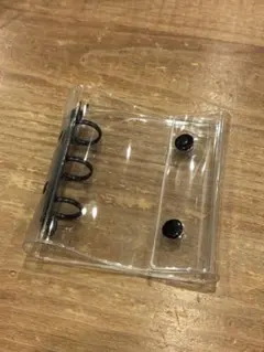 シール帳 透明 クリアバインダー B8 ブラック