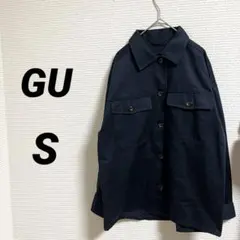 【GU ジーユー】 レディース アウター ジャケット ネイビー ゆったり S