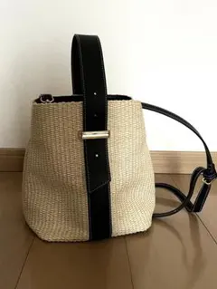 エムミーエメオリジナルバックルロゴバスケットバッグ black | Mercari