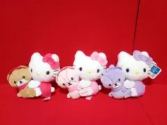 3種　サンリオ　ハローキティ　カラフルベアマスコット 　ぬいぐるみ