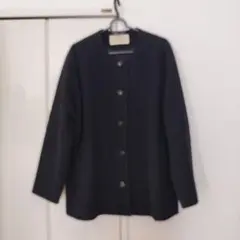 ネストローブ　ウールカシミヤ　ドルマンジャケット　ネイビー