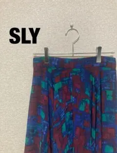 SLY ひざ丈スカート フレアスカート 1 総柄