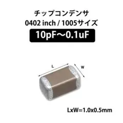 ●20個●1005サイズ / 0402 inch●チップ積層セラミックコンデンサ
