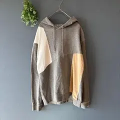 ザショップTK［M］大人カジュアル◎存在感◎パッチワーク◎プルオーバーパーカー