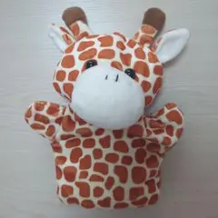 キリン　ハンドパペット　ぬいぐるみ　きりん　ダイソー　ＤＡＩＳＯ