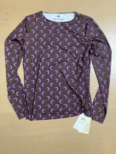 MARINE SERRE 青い月模様 長袖Tシャツ MシアーMブルー - メルカリ