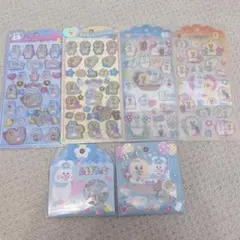 んぽちゃむ　きみまろ　シール6枚まとめ売り　うるちゅるシール　おはじきのサムネイル