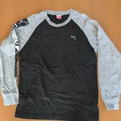 Puma 長袖カットソー 黒/グレー160サイズ