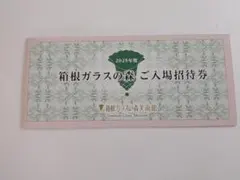 하코네 유리 미술관 티켓 5장