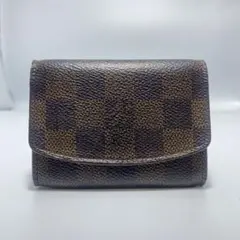 美品　ルイヴィトン　名刺入れ　ダミエ　ブラウン