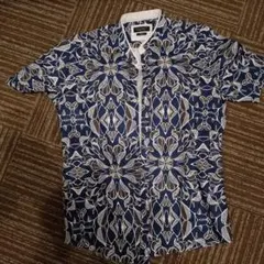 アロハシャツネイビー