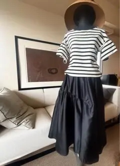 LANVIN en Blue★ボリューム袖ボーダートップスのサムネイル