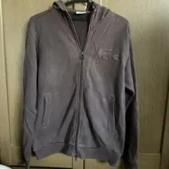 Lacoste ブラウン ジップアップパーカー