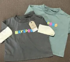 マケポノ　tシャツ 80 2枚セットのサムネイル