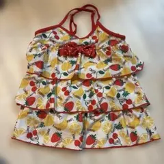 フルーツ柄フリルタンクトップ 110