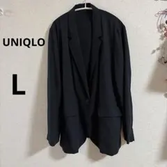 UNIQLOユニクロ　レディーステーラード　ブラック　黒Lのサムネイル