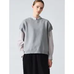 【お値下げ】mizuiroind ミズイロインド コクーンベスト ライトグレー