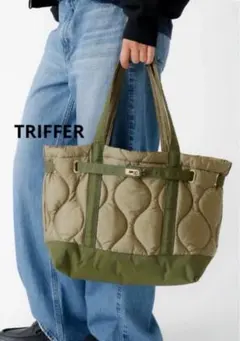 《本日(1日)限定お値下げ》TRIFFER トリファー キルティングトートバッグ