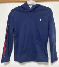 ラルフローレン＊フード付き＊長袖Tシャツ＊紺＊130cm