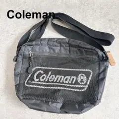 コールマンColeman ロゴ メッシュポケット ショルダーバッグ 斜めがけ