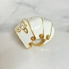 Vivienne Westwood｜ARTEMISリング／ゴールド×ホワイト