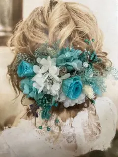 プリザーブドフラワー ヘアブーケ