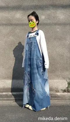 vintage overall◆リメイクデニムジャンスカ／mikeda◆free