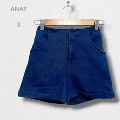 アナップ ショートパンツ デニム風 ミニ丈 ボトムス ポケット 春夏 Sのサムネイル