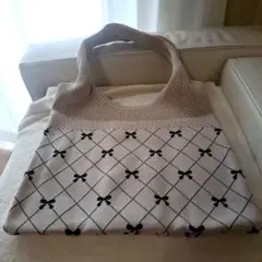 リボンパターンのショルダーバッグめっちゃ可愛いです