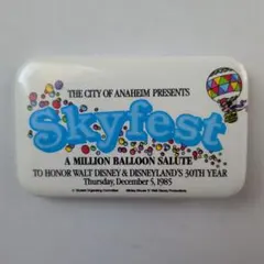 お宝かも！1985年缶バッジ　アナハイム ディズニーランド30周年記念