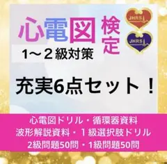 心電図検定1.2級対策6点セット！
