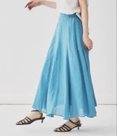 25SS アンタイトル　ラミー　フレアスカート　麻　サイズ1のサムネイル