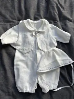 セレモニー ドレス 3点セット　ロンパース 退院ドレス 新生児 2wayオール