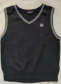 130サイズ　COMME CA ISM ネイビー Vネックベスト