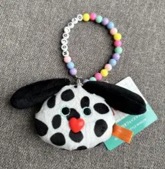 mojojojo ビーズチェーン付きフェイスマスコット2 犬　ダルメシアン