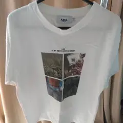 AZUL ホワイト Tシャツ グラフィックプリント