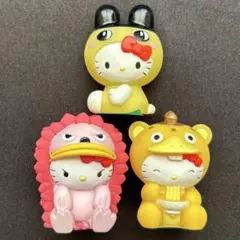 サンリオ　キティ　2009年　ソフビ　なりきり　まめっち　ピグモン　ブースカ