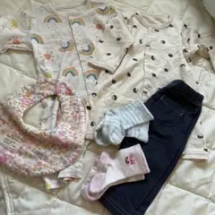 ロンパース・パンツ・靴下・スタイル　6点セット