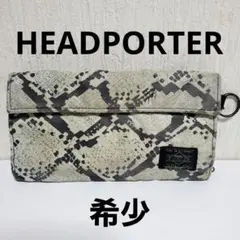 廃盤　HEAD PORTER　ヘッド　ポーター　パイソン柄　長財布　希少品