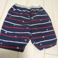 海洋テーマ ストライプ ハーフパンツ 110cm