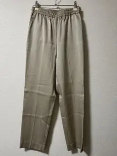 【BEAUTY&YOUTH】サテンドローストパンツ　ベージュ／Sサイズ