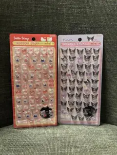サンリオ　ボンボンドロップシールミニ　キティ&クロミ　2枚セット