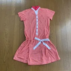 ギンガムチェックワンピース　ゴルフウェア　美品のサムネイル