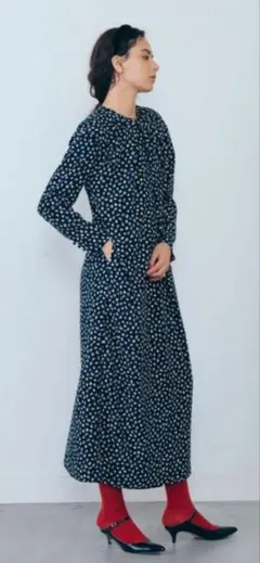 春に❗️SALE❗️日本製 定5.7万 SHINZONE 小花柄 ロング　ワンピース