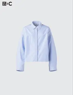 UNIQLO C コットンコクーンシャツ/ストライプ