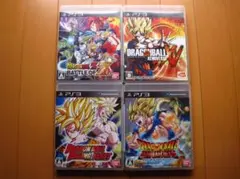 ＰＳ３ソフト４枚セット　ドラゴンボールZ BATTLE OF Z 他