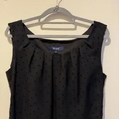 ロペ♡パーティワンピ 黒ドット 9AT